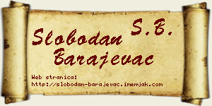 Slobodan Barajevac vizit kartica